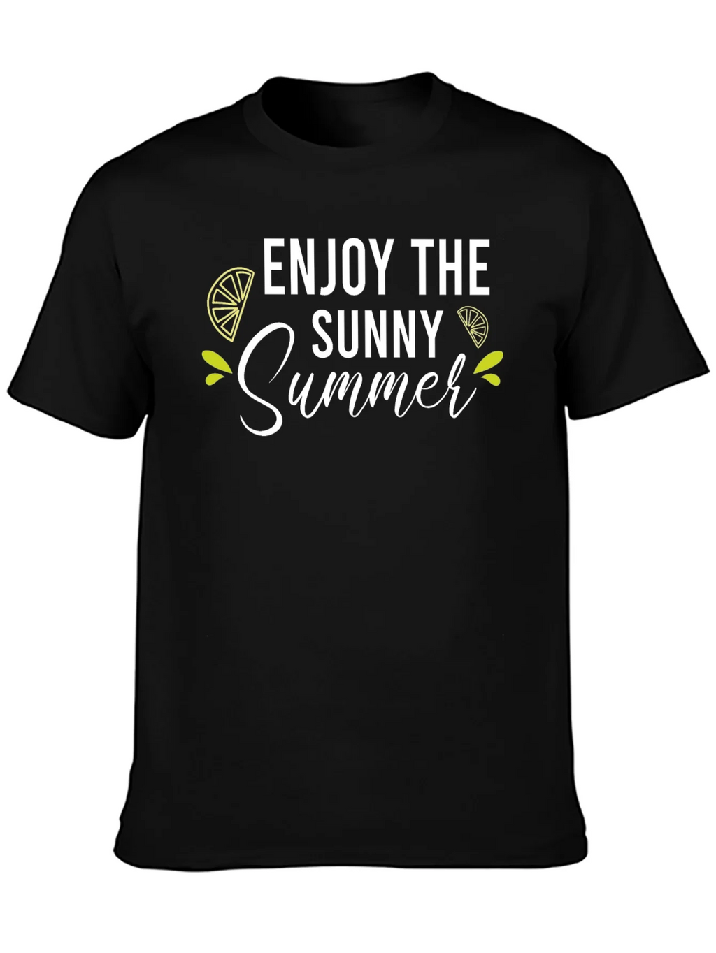 Enjoy the Sunny Summer Black T-Shirt product image 6