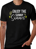 Enjoy the Sunny Summer Black T-Shirt product image 1