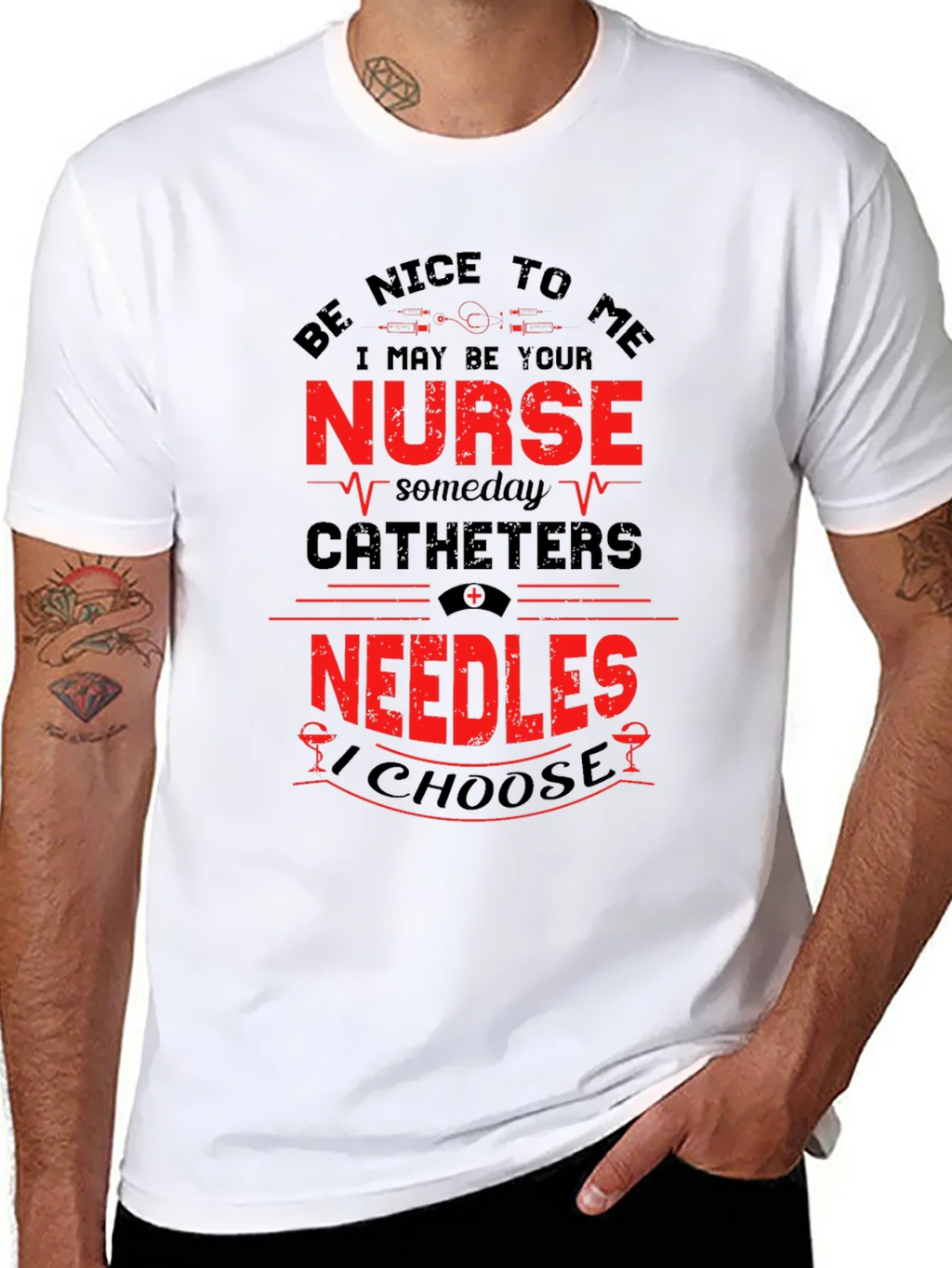 Funny Nurse T-Shirt: Be Nice to Me I May Be Your product image 10
