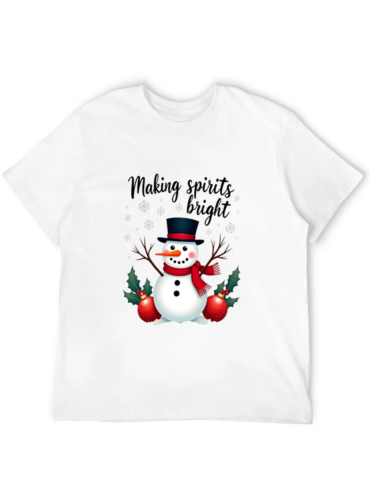Festive Snowman T-Shirt: Making Spirits Bright! product image 3