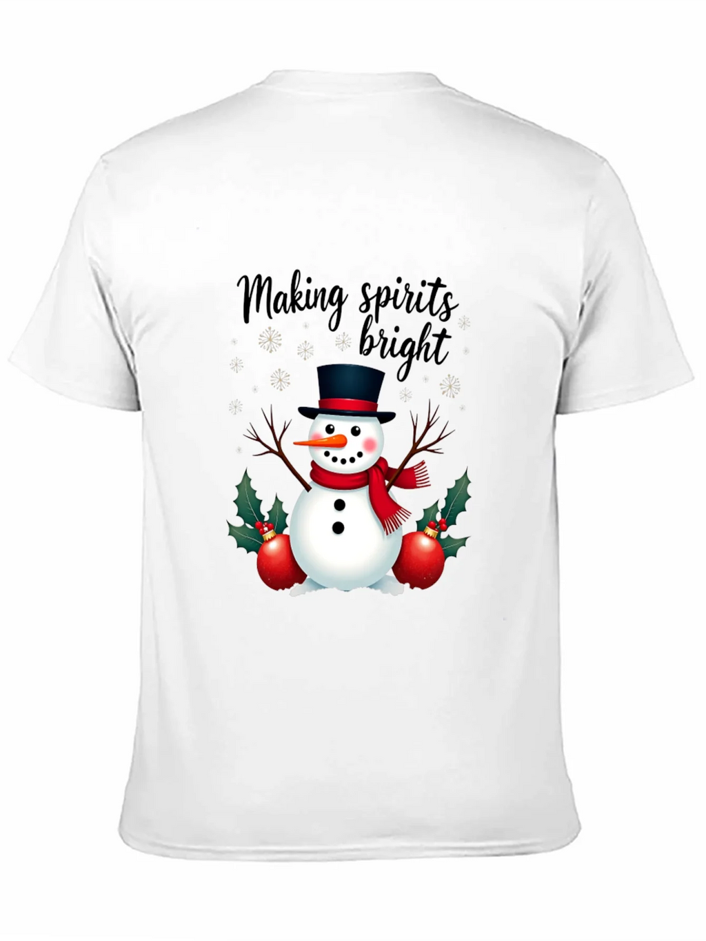 Festive Snowman T-Shirt: Making Spirits Bright! product image 2