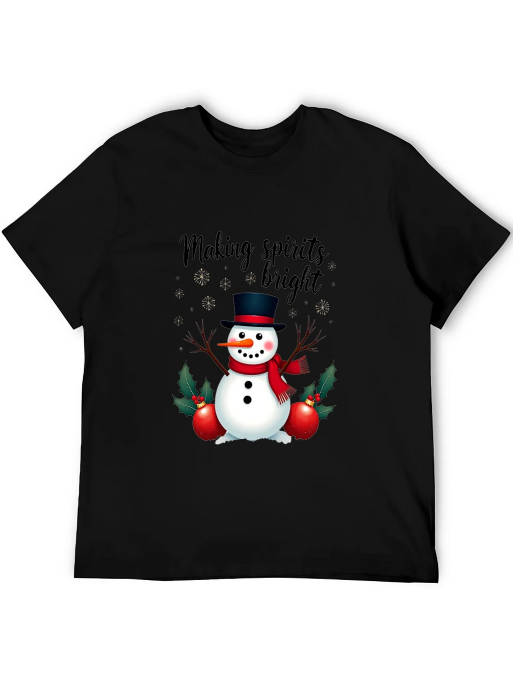 Festive Snowman T-Shirt: Making Spirits Bright! product image 8