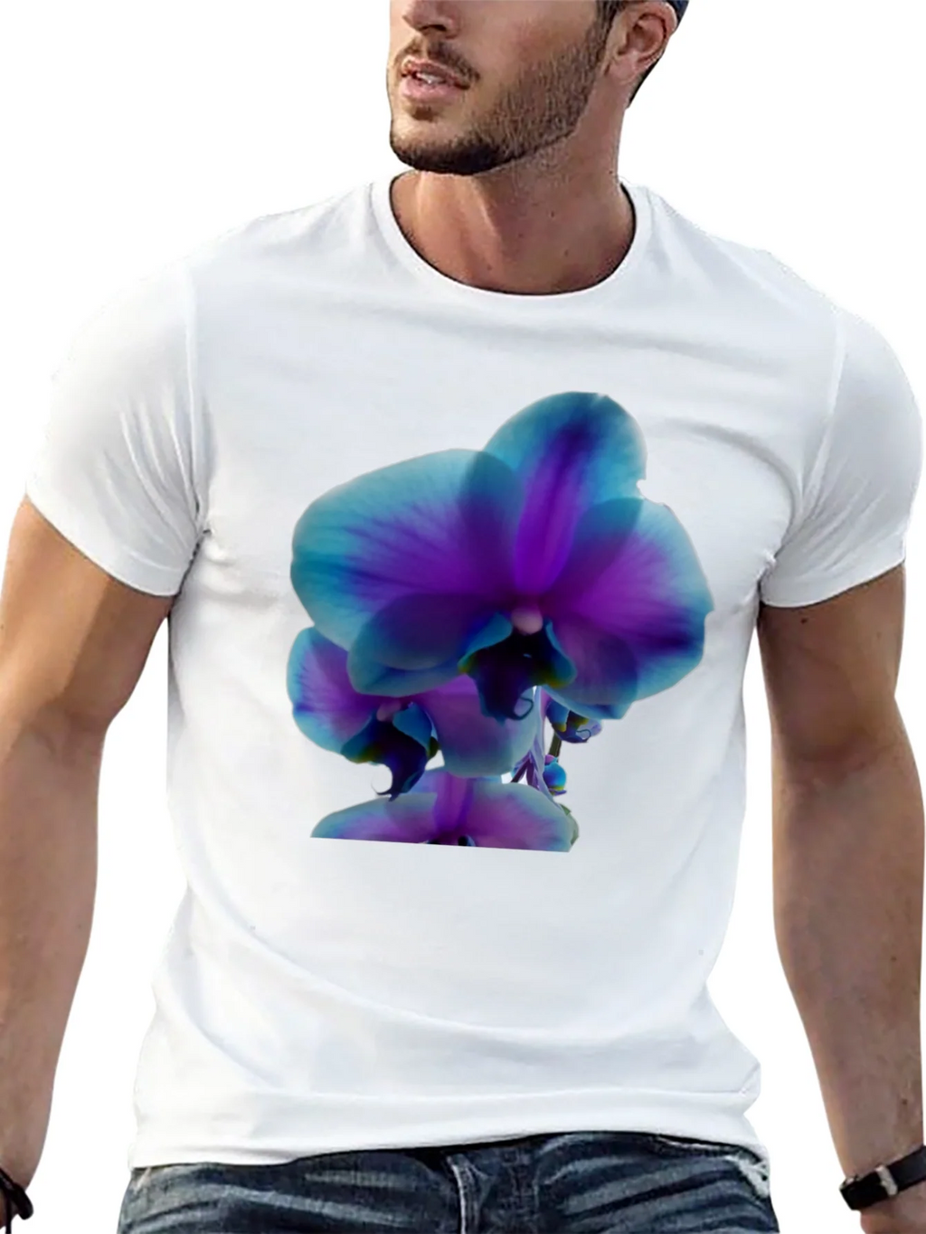 Orchid Graphic Tee - Stylish Black T-Shirt product image 4