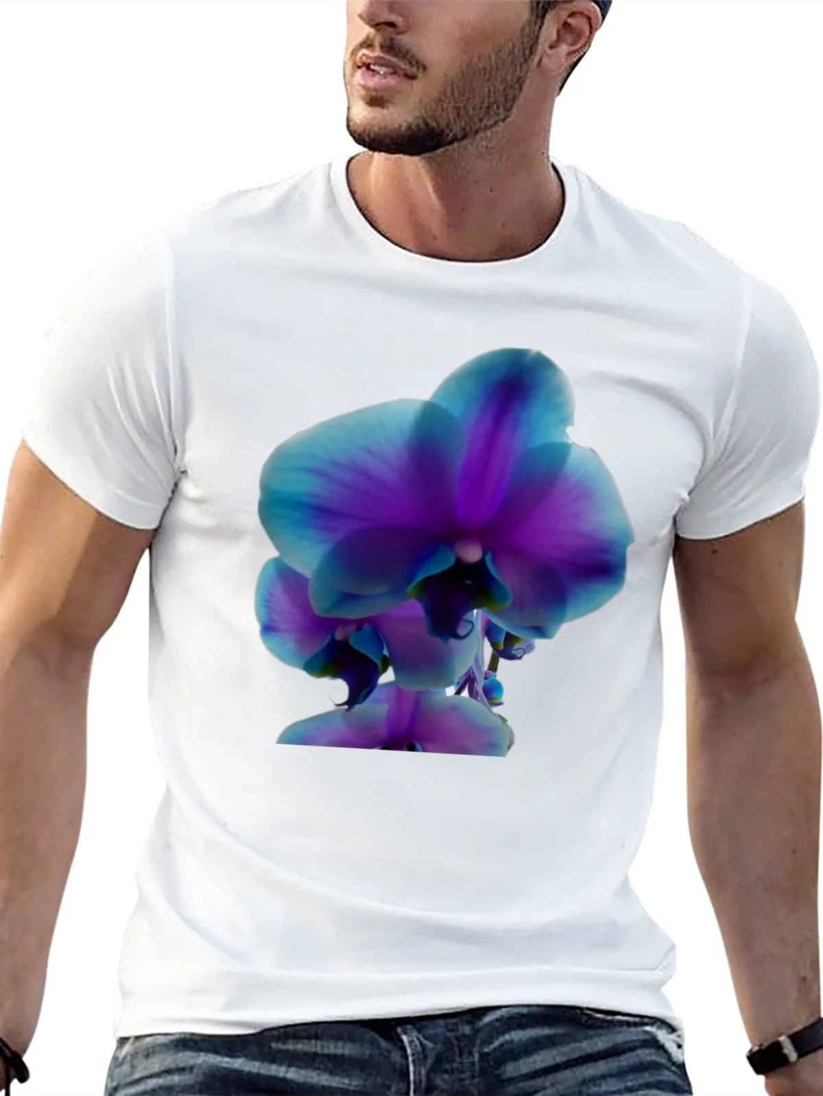 Orchid Graphic Tee - Stylish Black T-Shirt product image 4