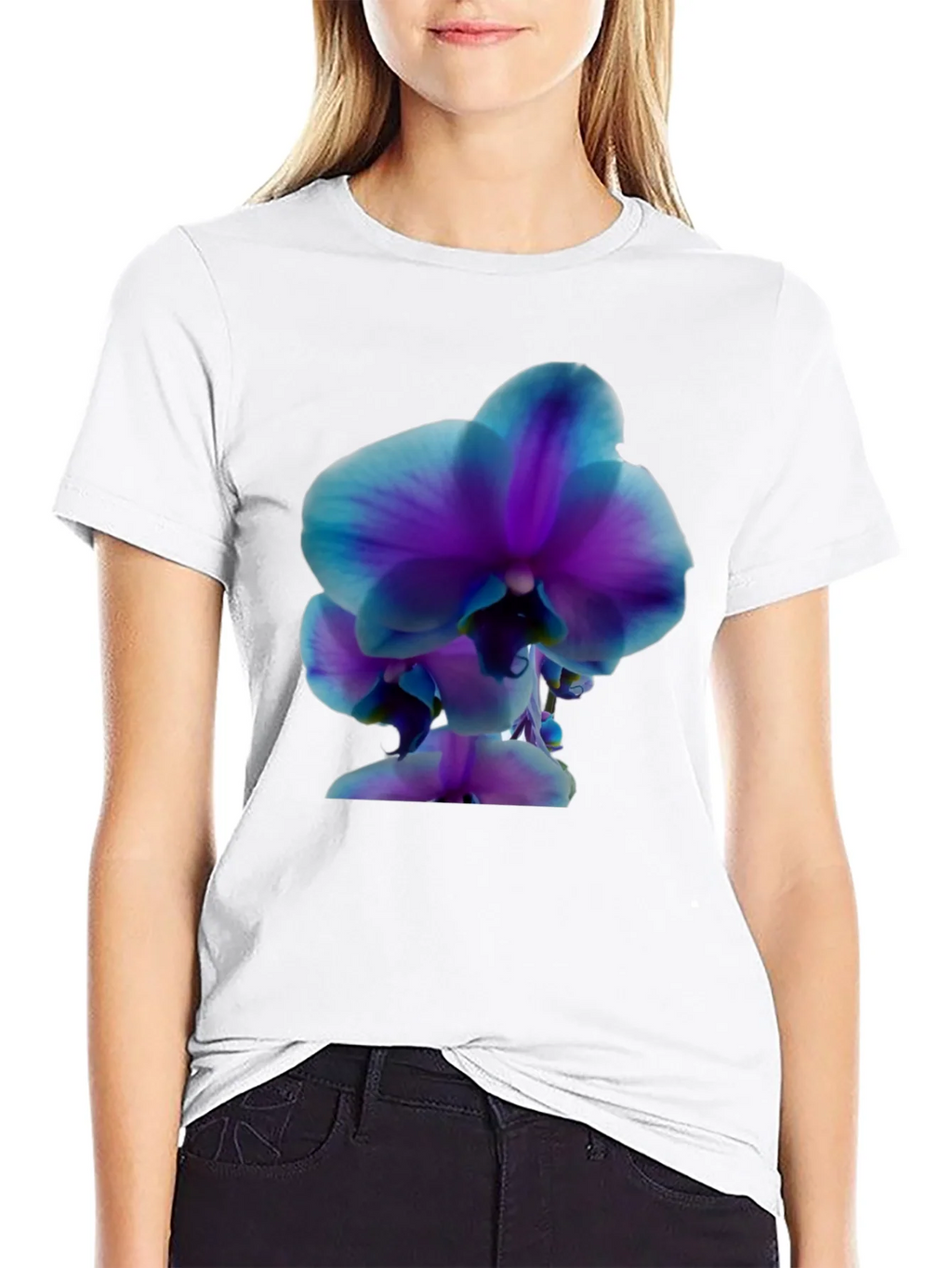 Orchid Graphic Tee - Stylish Black T-Shirt product image 11
