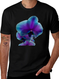 Orchid Graphic Tee - Stylish Black T-Shirt product image 1