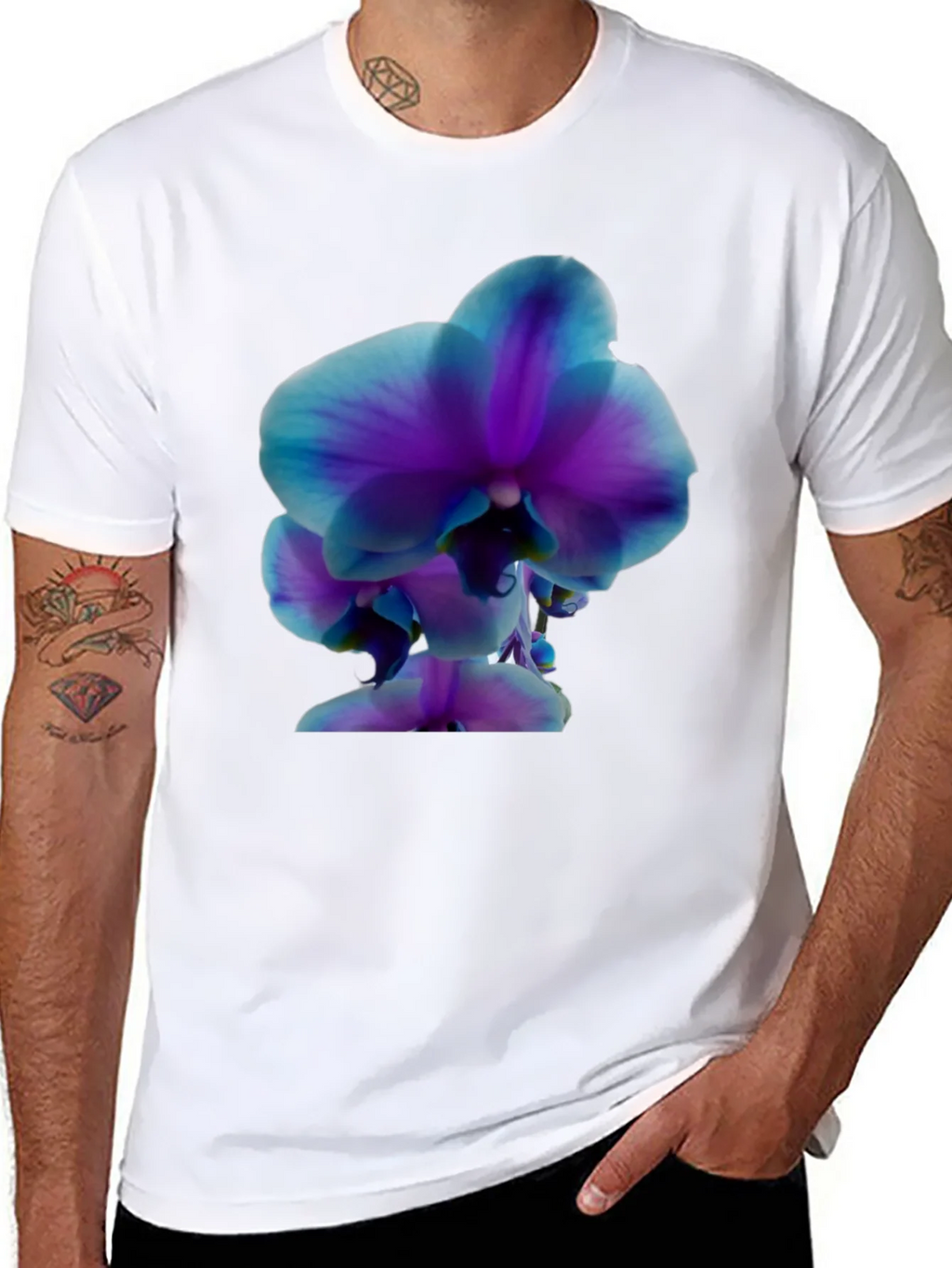 Orchid Graphic Tee - Stylish Black T-Shirt product image 10