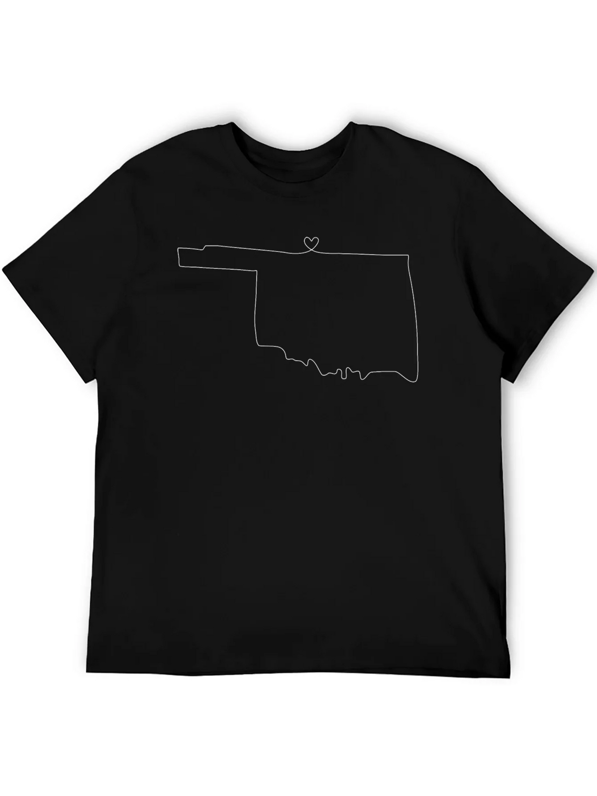 Oklahoma State Outline Heart T-Shirt product image 8