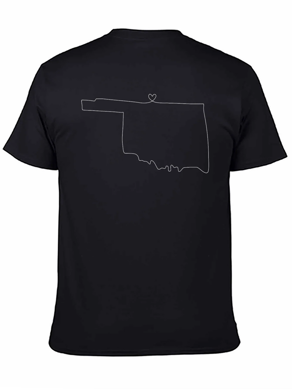 Oklahoma State Outline Heart T-Shirt product image 7