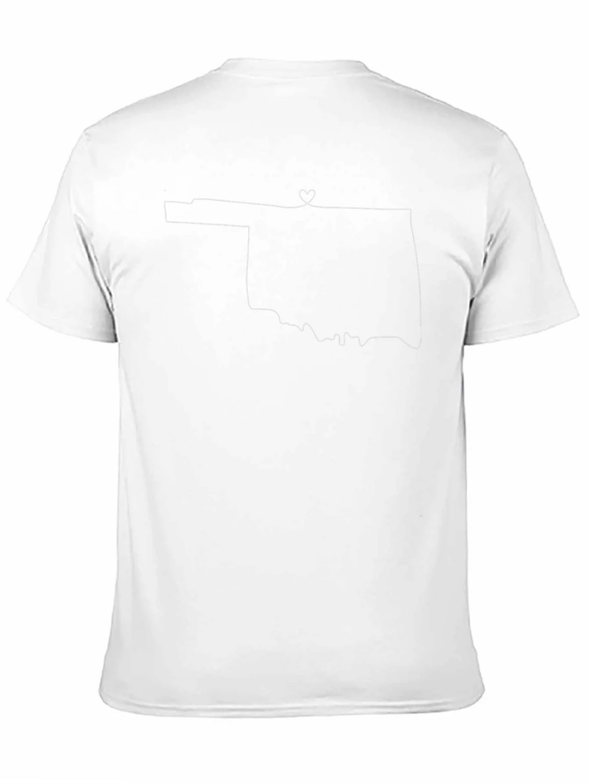 Oklahoma State Outline Heart T-Shirt product image 2