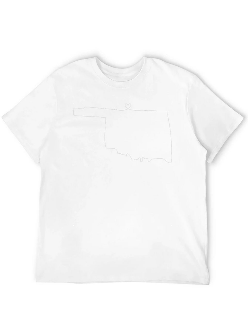 Oklahoma State Outline Heart T-Shirt product image 3