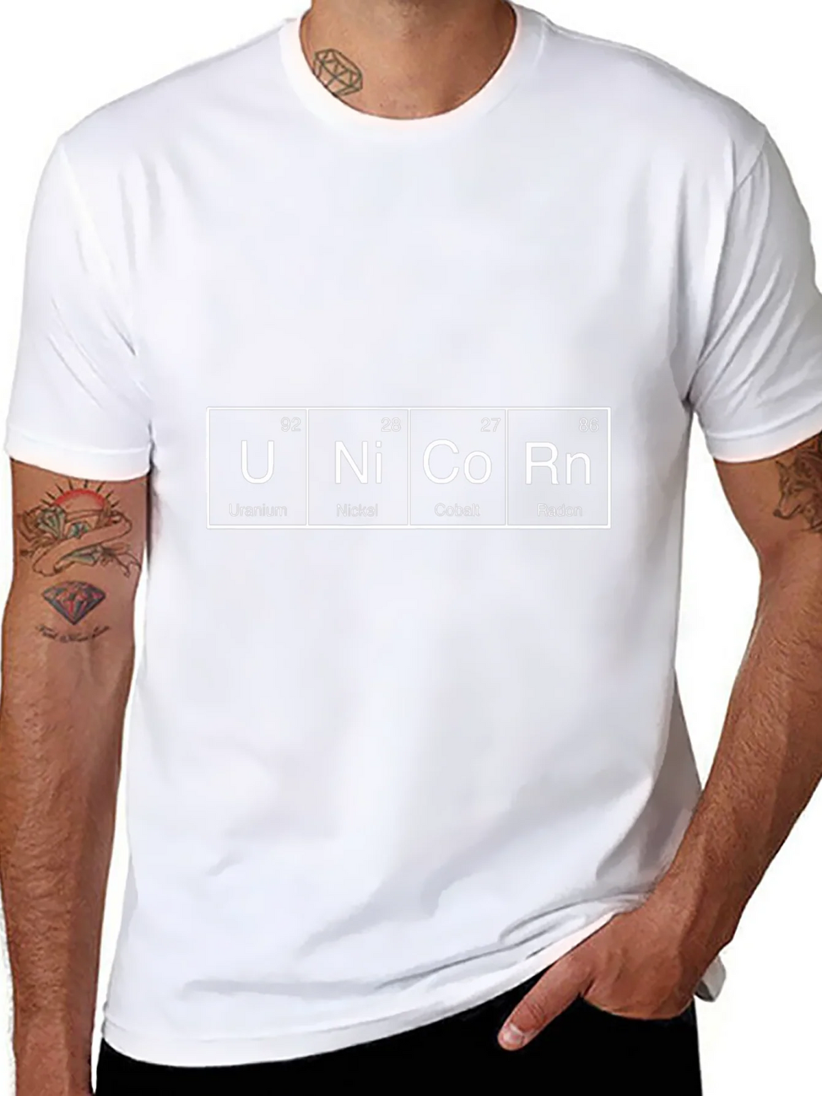 Unicorn Periodic Table Elements Funny T-Shirt product image 10