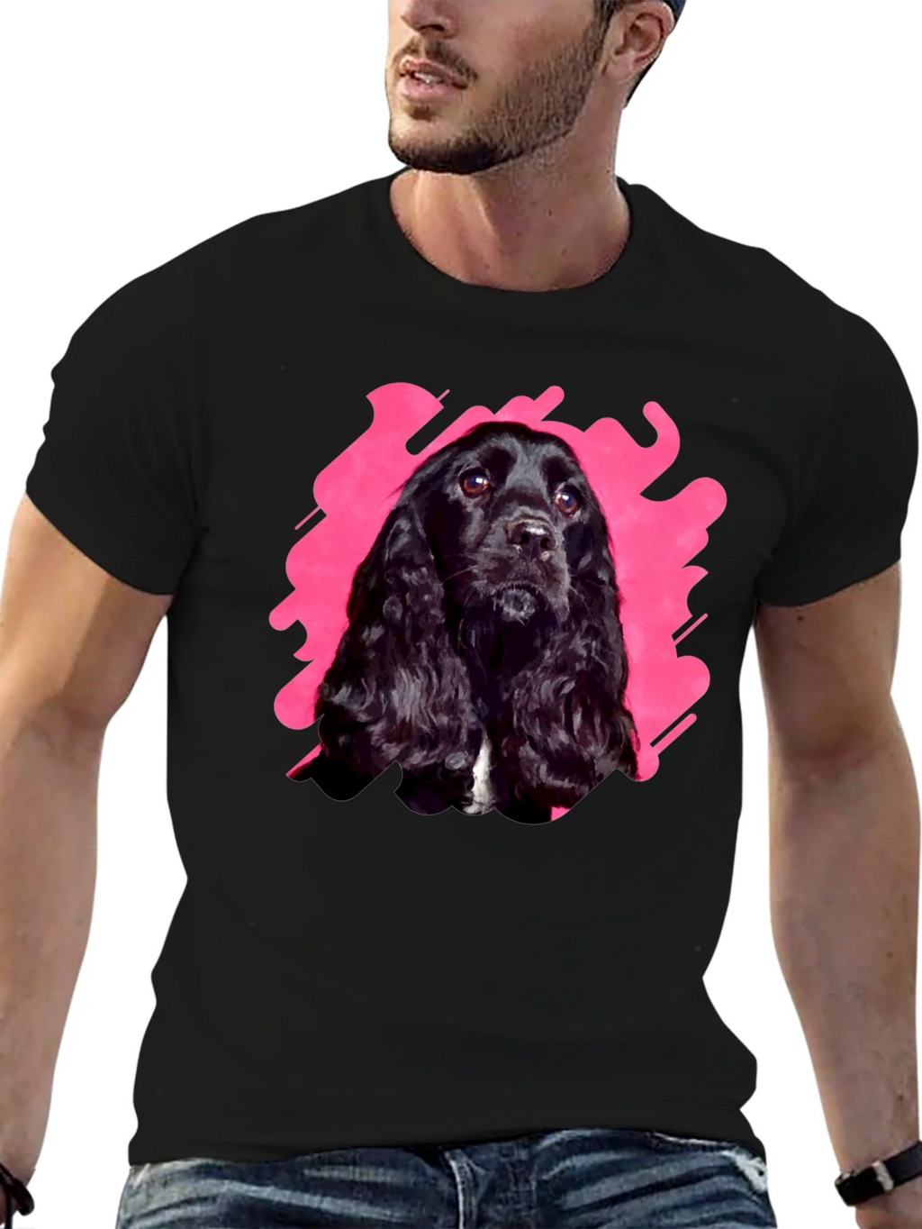 Black Dog Graphic Tee | Casual Cotton T-Shirt product image 9