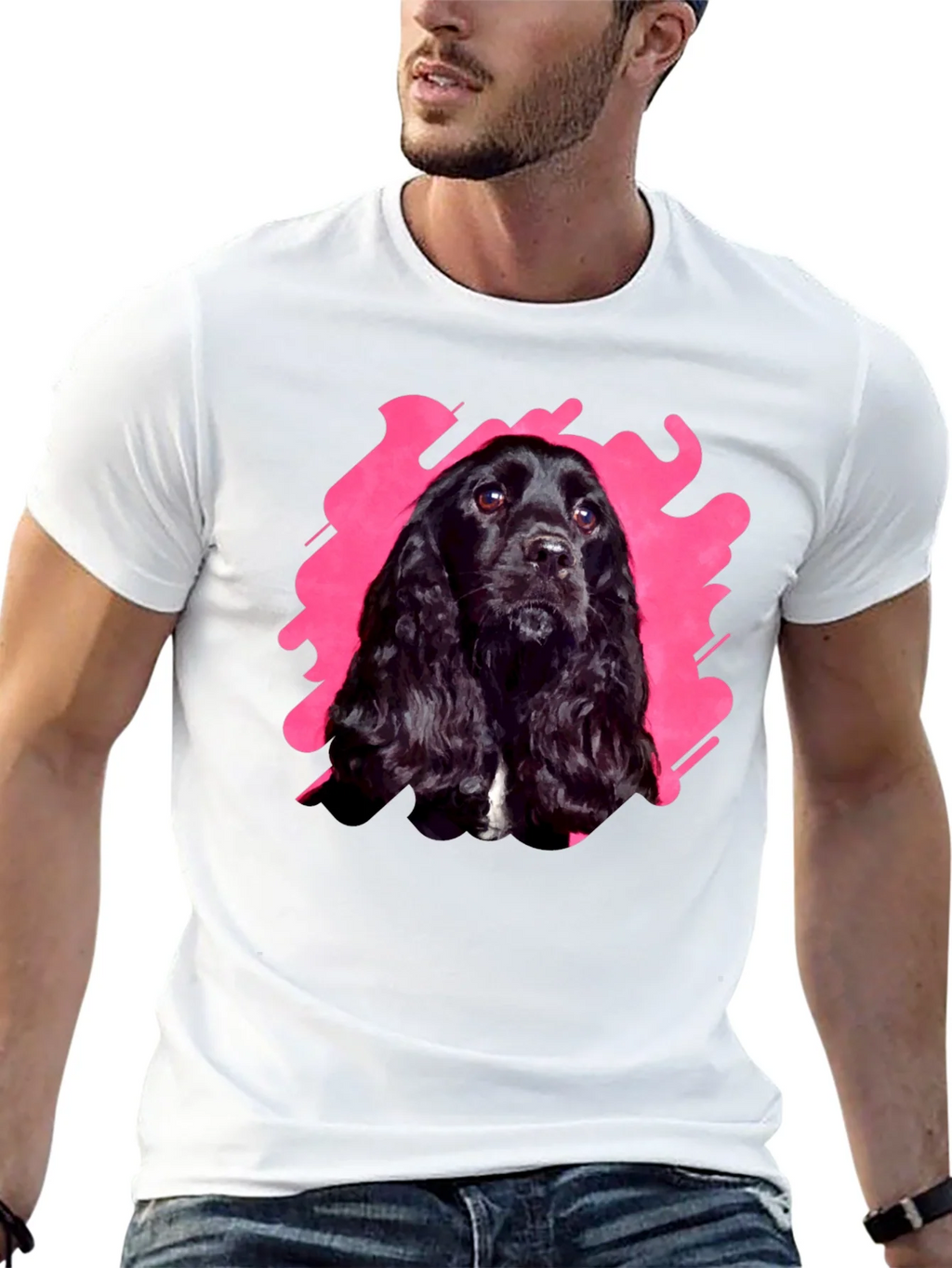 Black Dog Graphic Tee | Casual Cotton T-Shirt product image 4