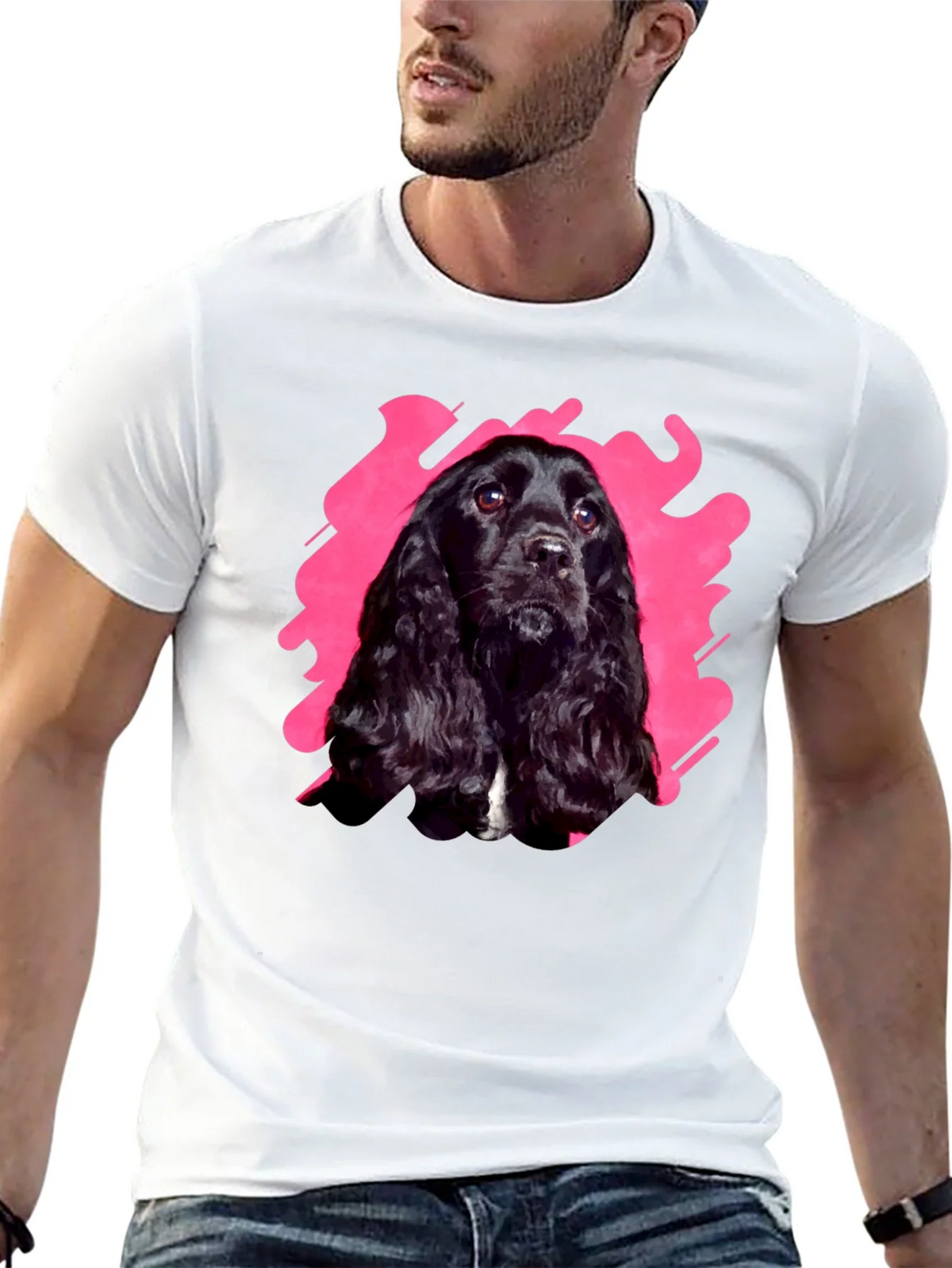 Black Dog Graphic Tee | Casual Cotton T-Shirt product image 4