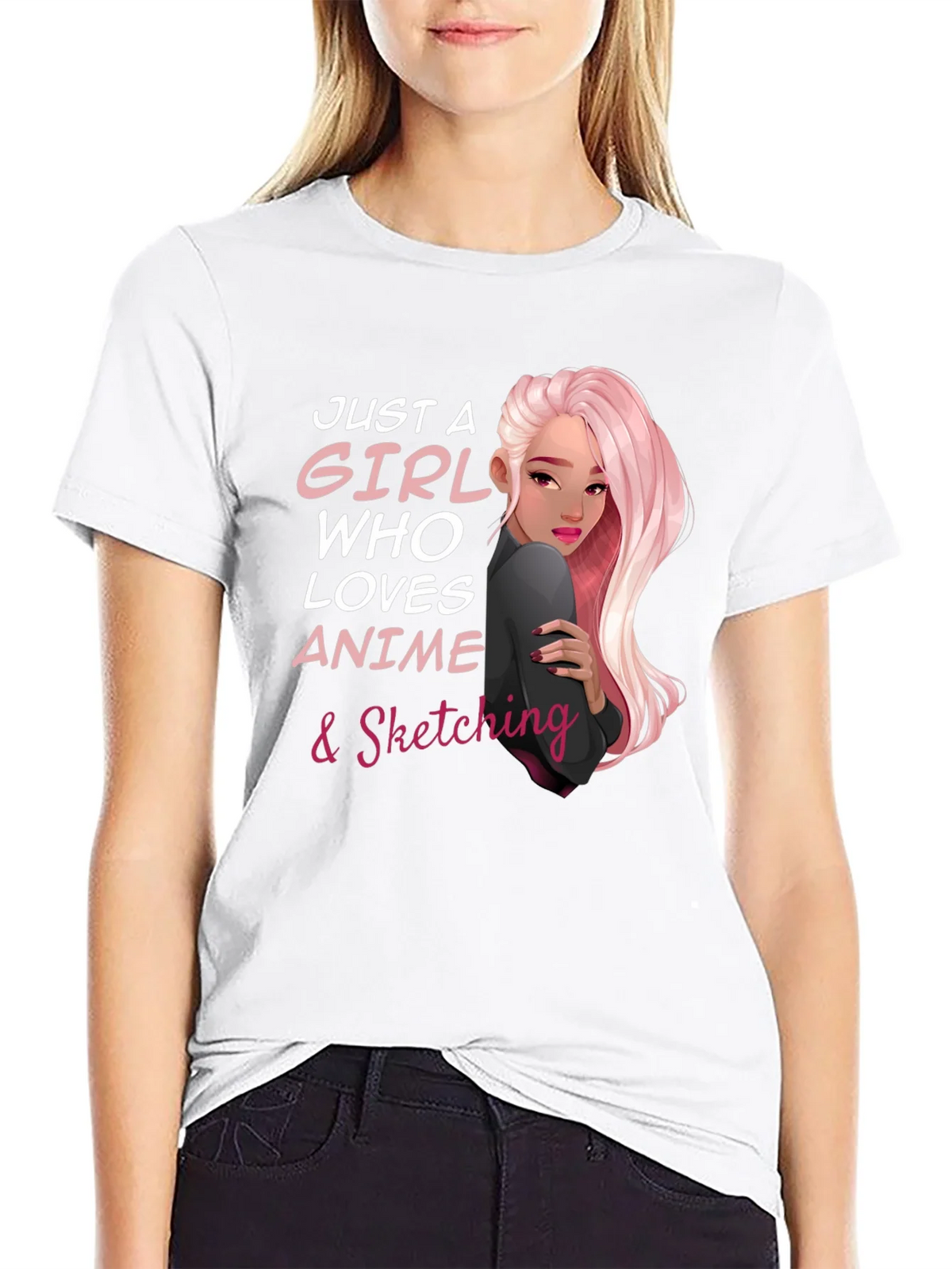 Anime & Sketching Lover Tee - Just a Girl Who... product image 11