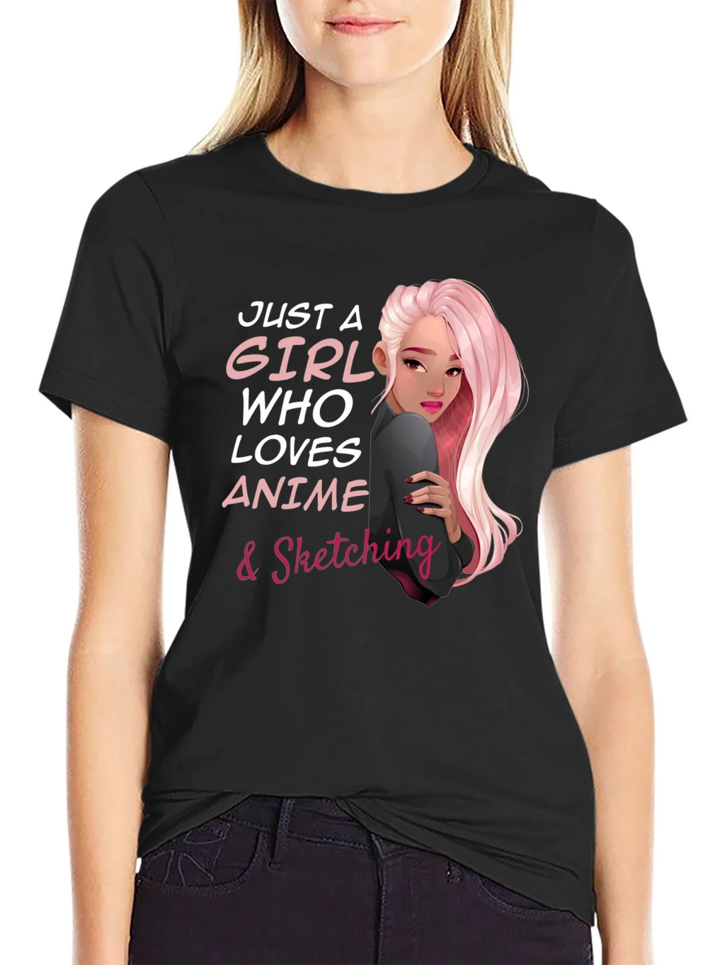 Anime & Sketching Lover Tee - Just a Girl Who... product image 5