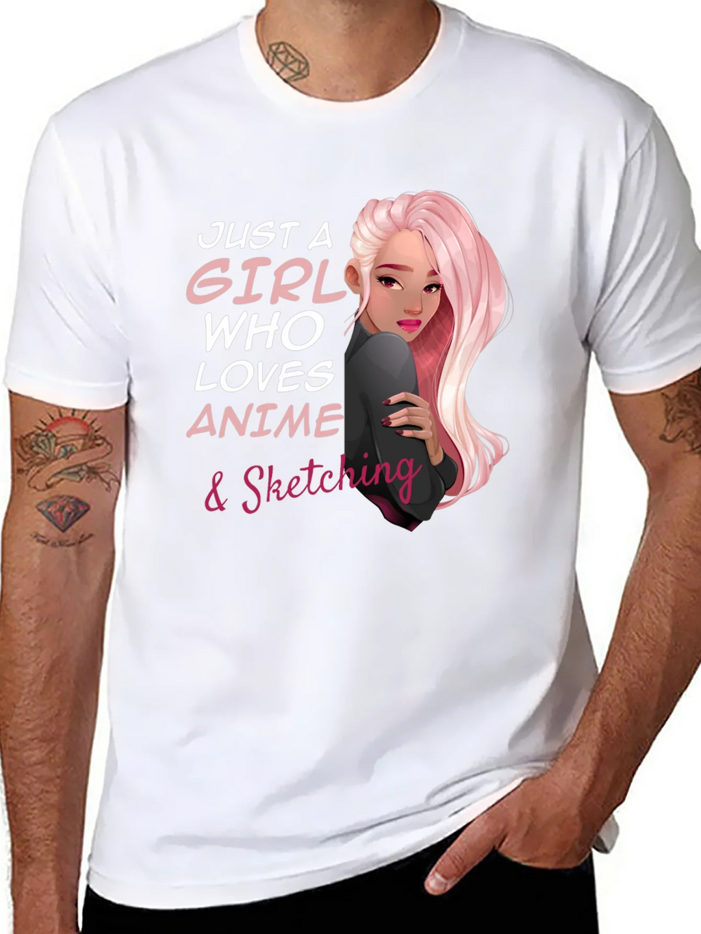 Anime & Sketching Lover Tee - Just a Girl Who... product image 10