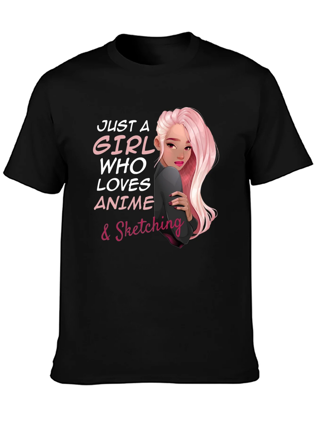 Anime & Sketching Lover Tee - Just a Girl Who... product image 6