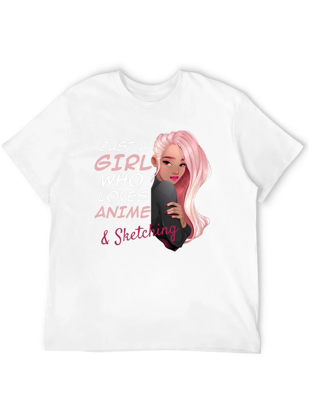 Anime & Sketching Lover Tee - Just a Girl Who... product image 3