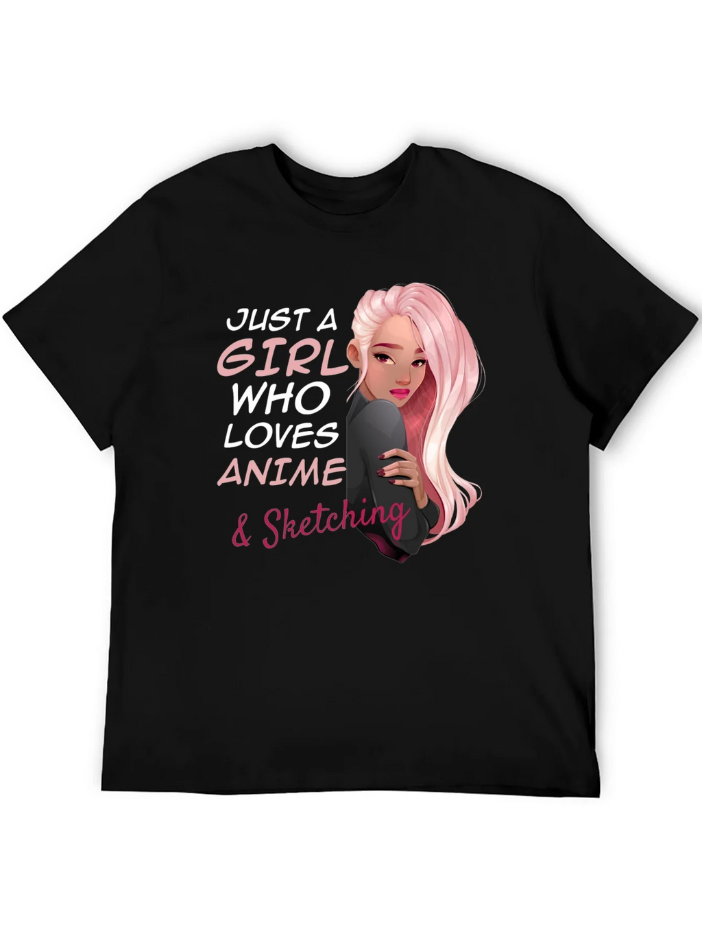 Anime & Sketching Lover Tee - Just a Girl Who... product image 8