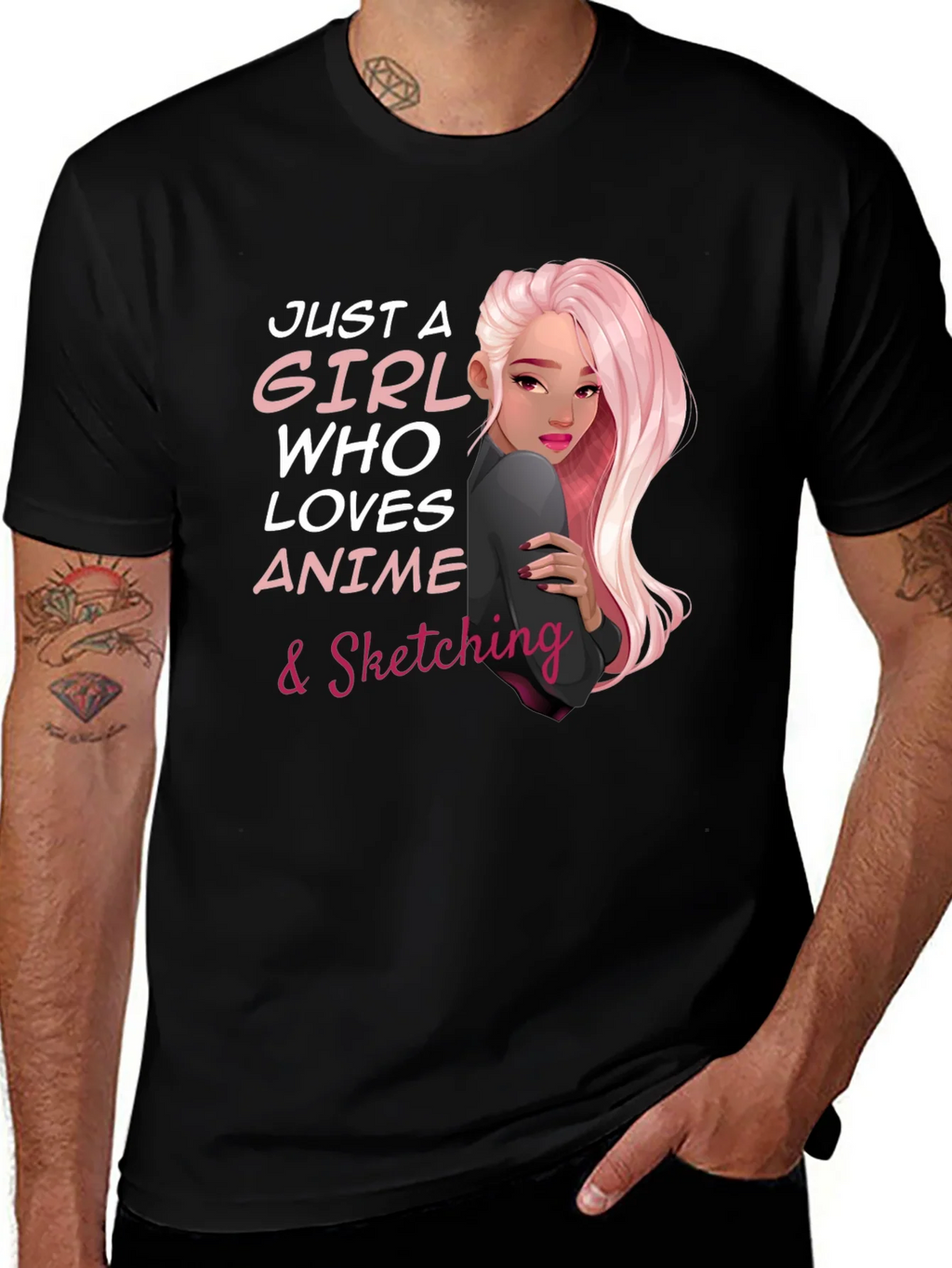 Anime & Sketching Lover Tee - Just a Girl Who... product image 1