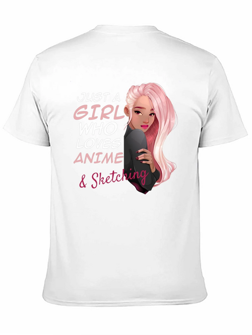 Anime & Sketching Lover Tee - Just a Girl Who... product image 2