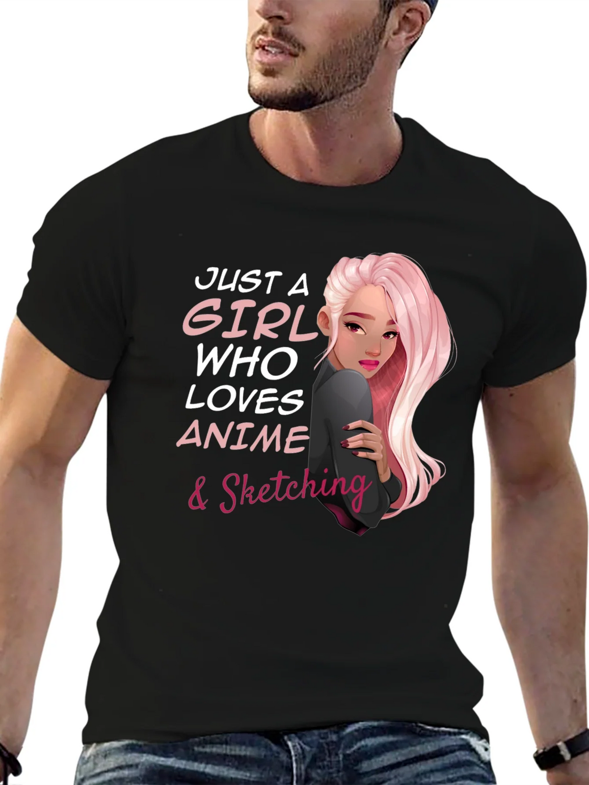 Anime & Sketching Lover Tee - Just a Girl Who... product image 9
