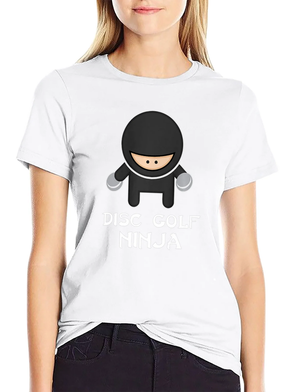 Disc Golf Ninja T-Shirt - Black Graphic Tee product image 11