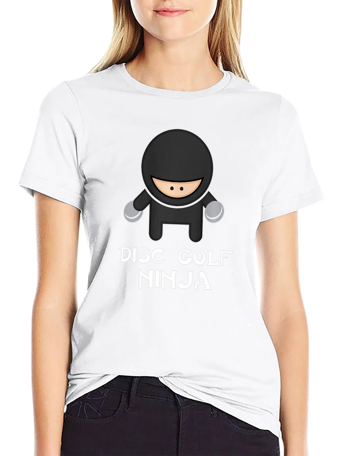 Disc Golf Ninja T-Shirt - Black Graphic Tee product image 11