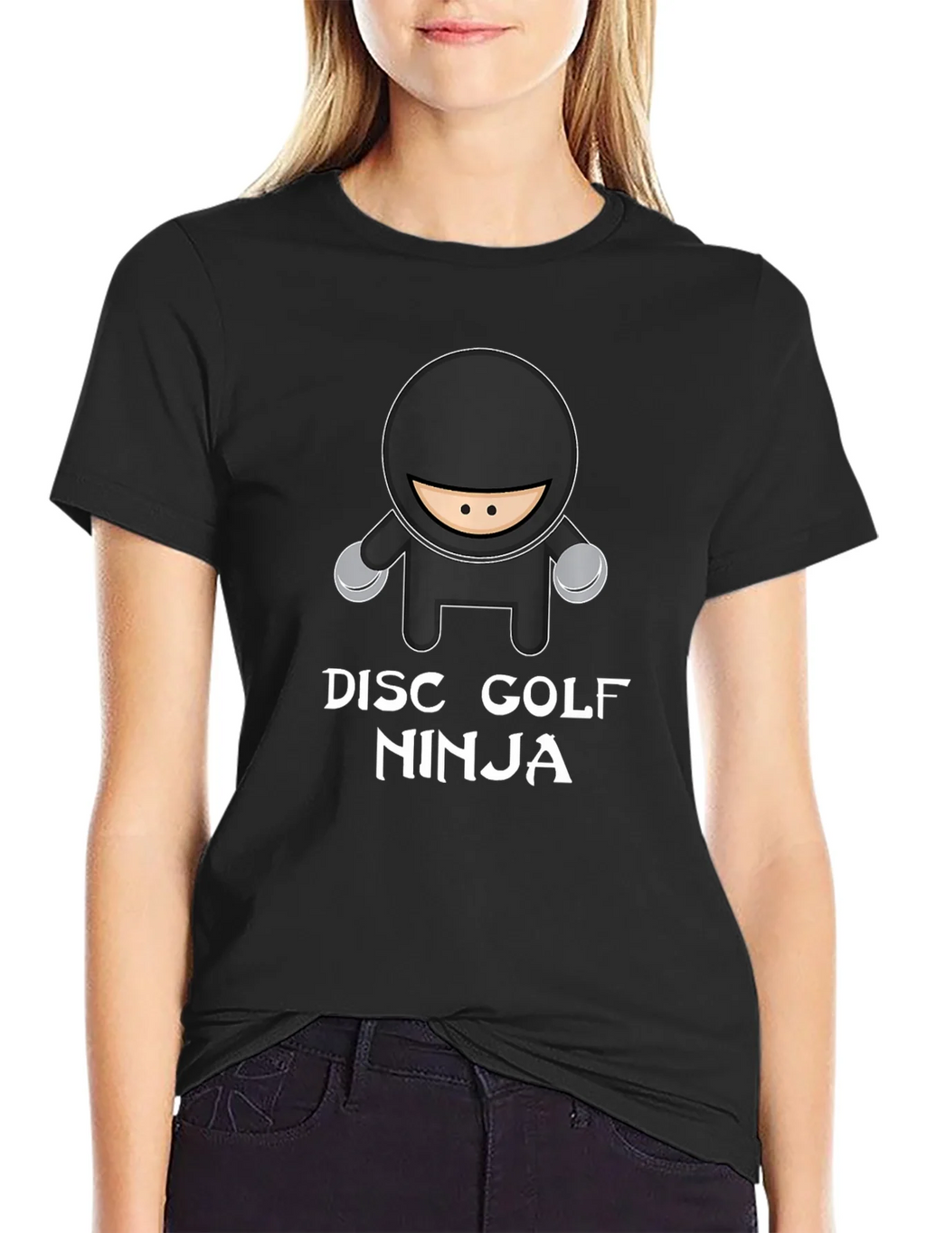Disc Golf Ninja T-Shirt - Black Graphic Tee product image 5