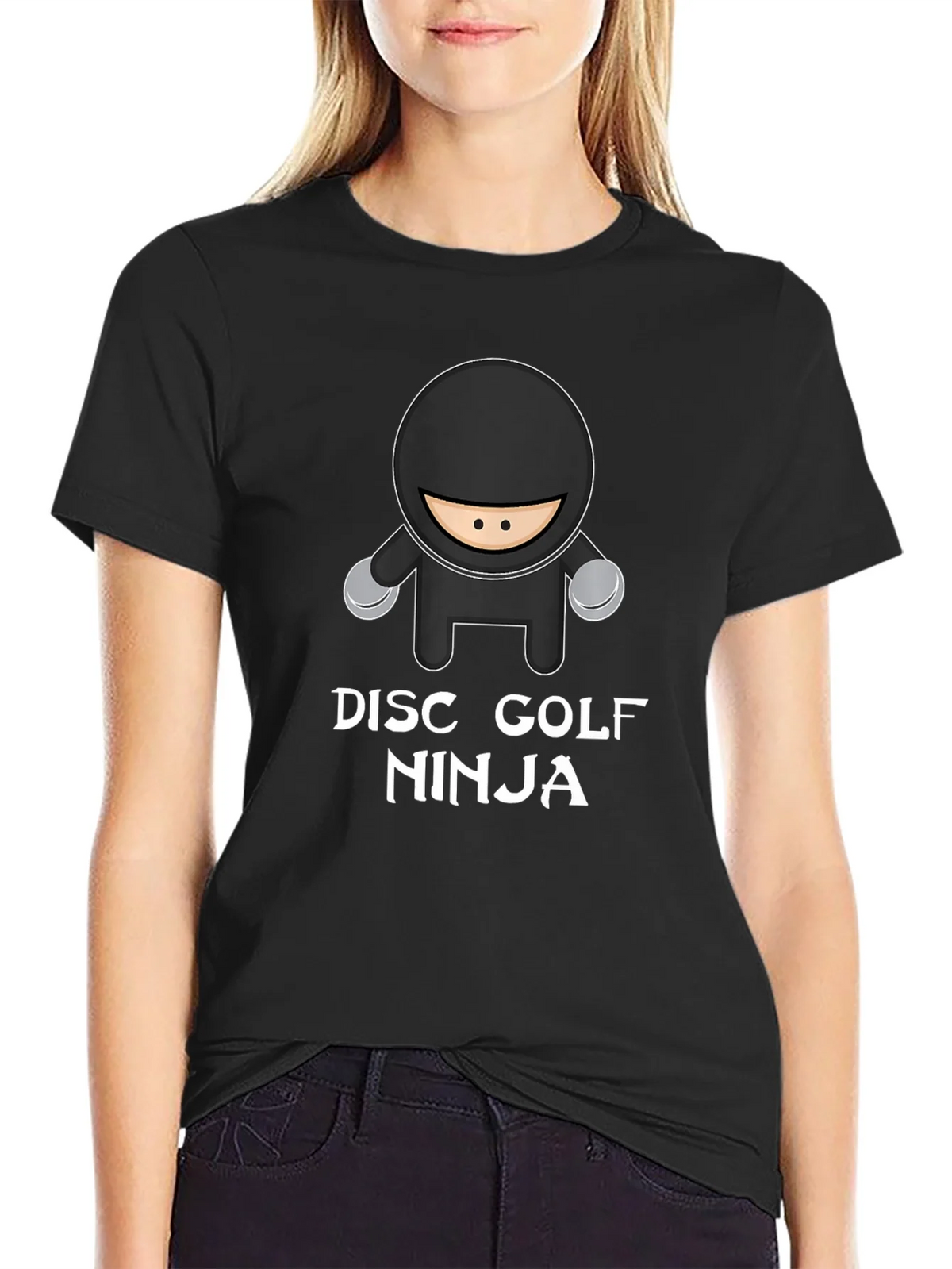 Disc Golf Ninja T-Shirt - Black Graphic Tee product image 5
