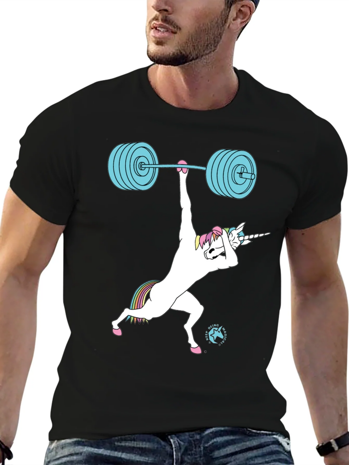 Unicorn Weightlifting T-Shirt product image 9