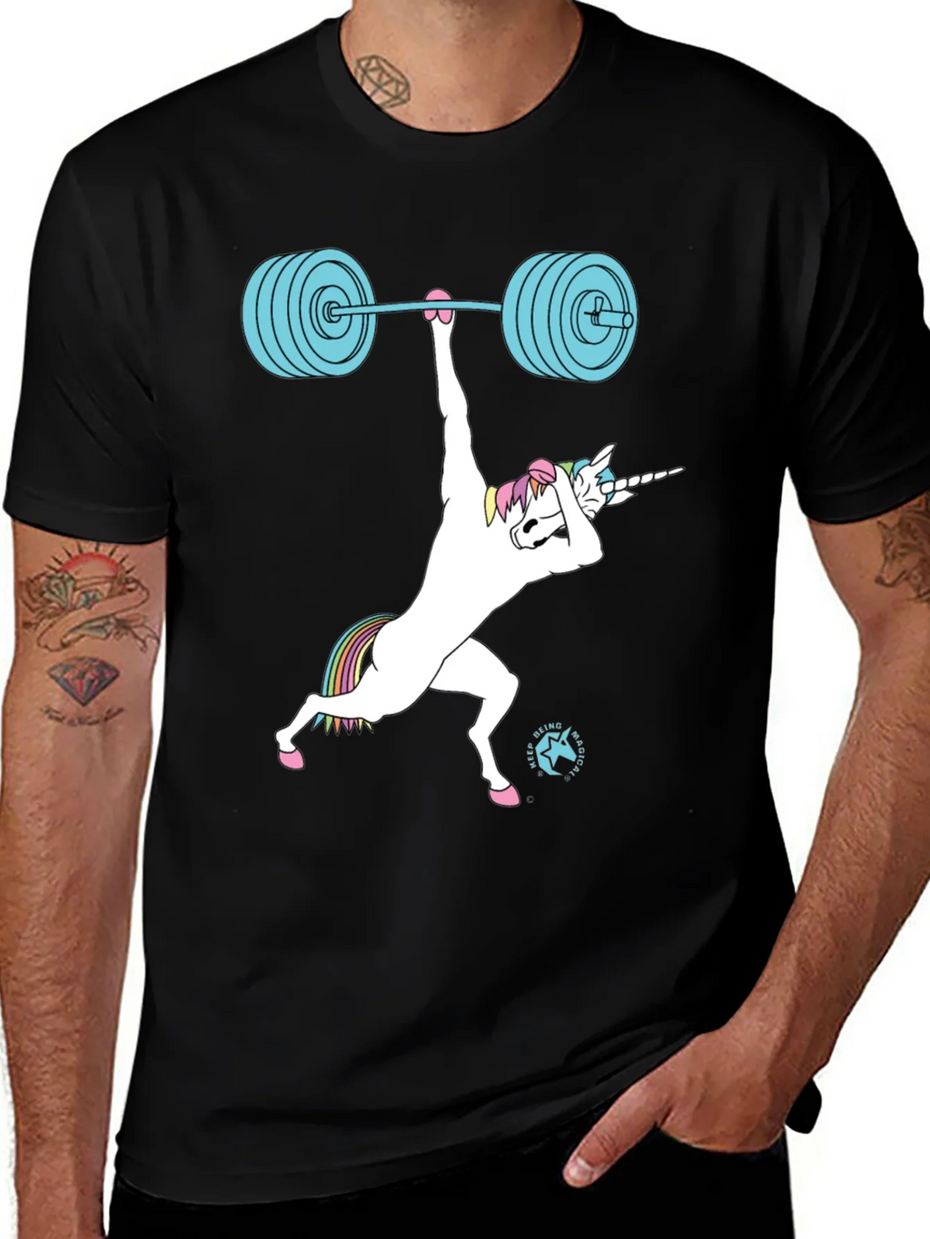 Unicorn Weightlifting T-Shirt product image 1