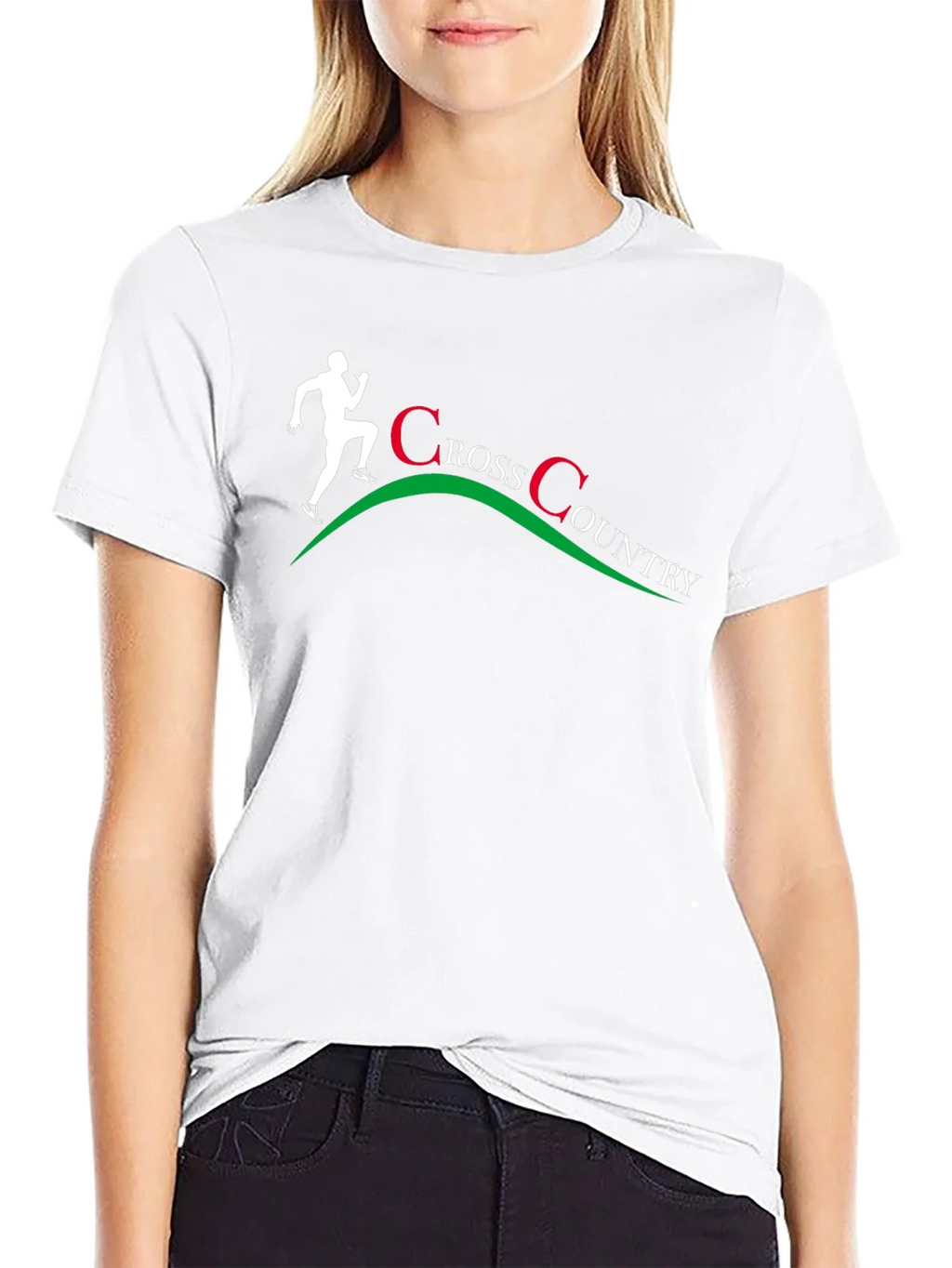 Cross Country Runner Graphic T-Shirt - Black product image 11
