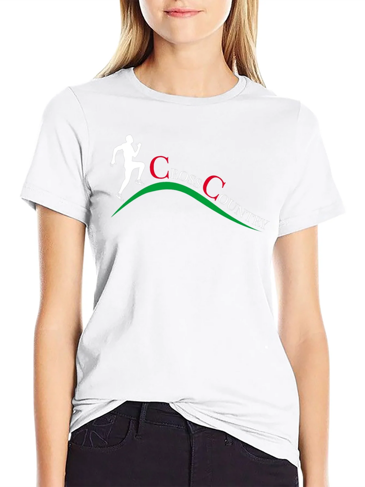 Cross Country Runner Graphic T-Shirt - Black product image 11