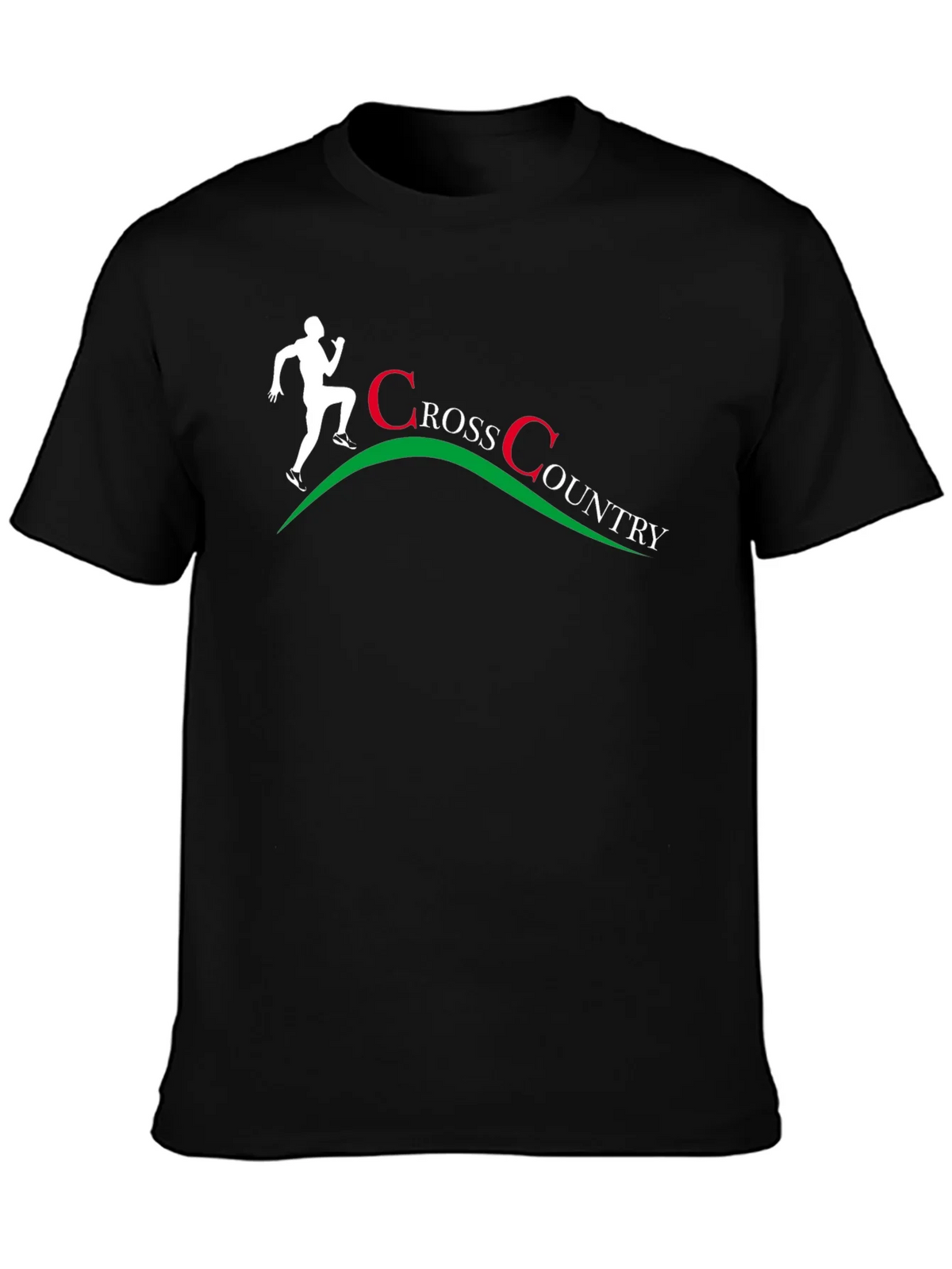 Cross Country Runner Graphic T-Shirt - Black product image 6