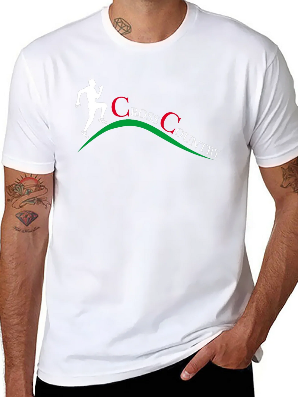 Cross Country Runner Graphic T-Shirt - Black product image 10