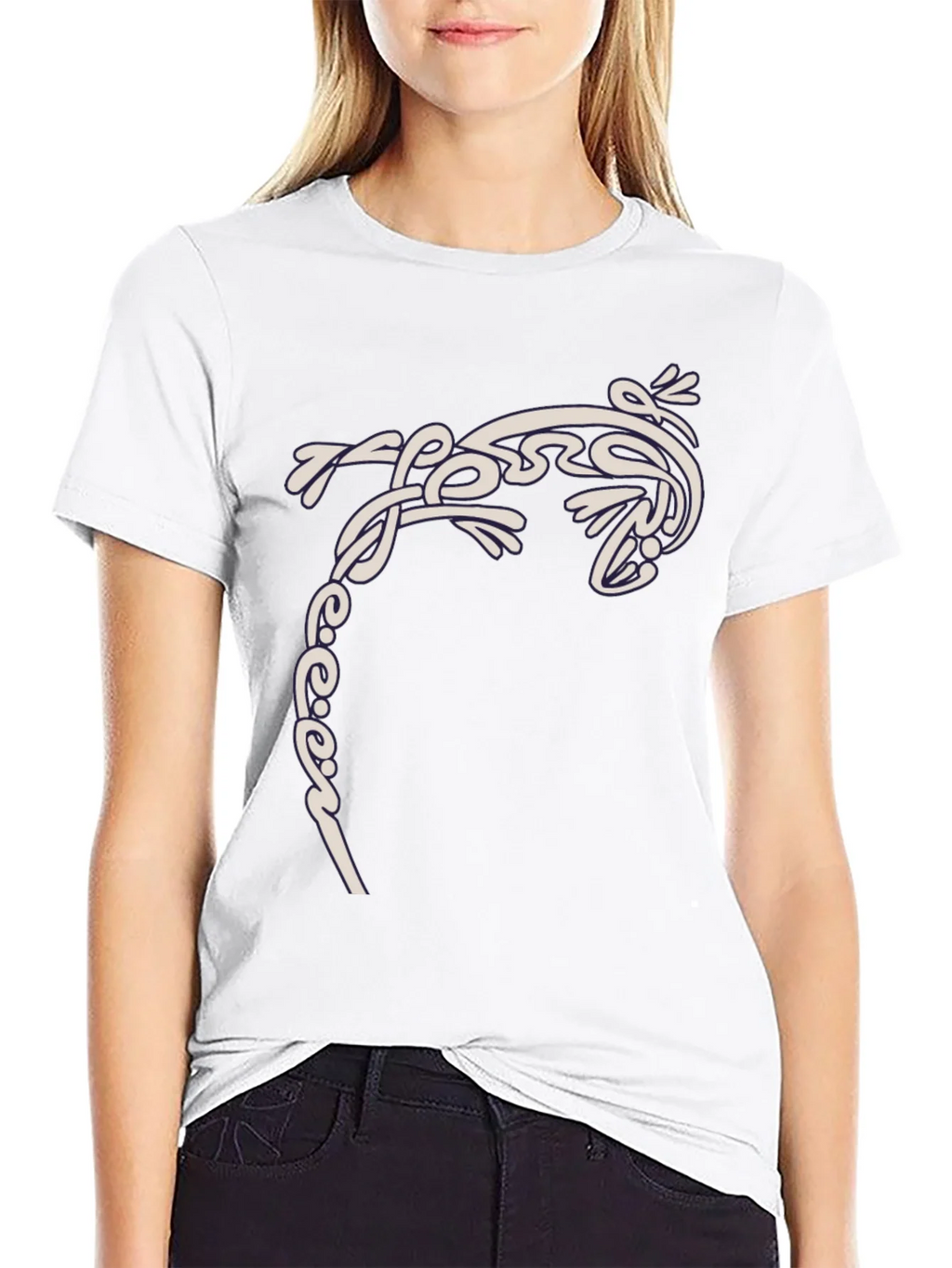 Tribal Gecko T-Shirt - Stylish Black Tee product image 11