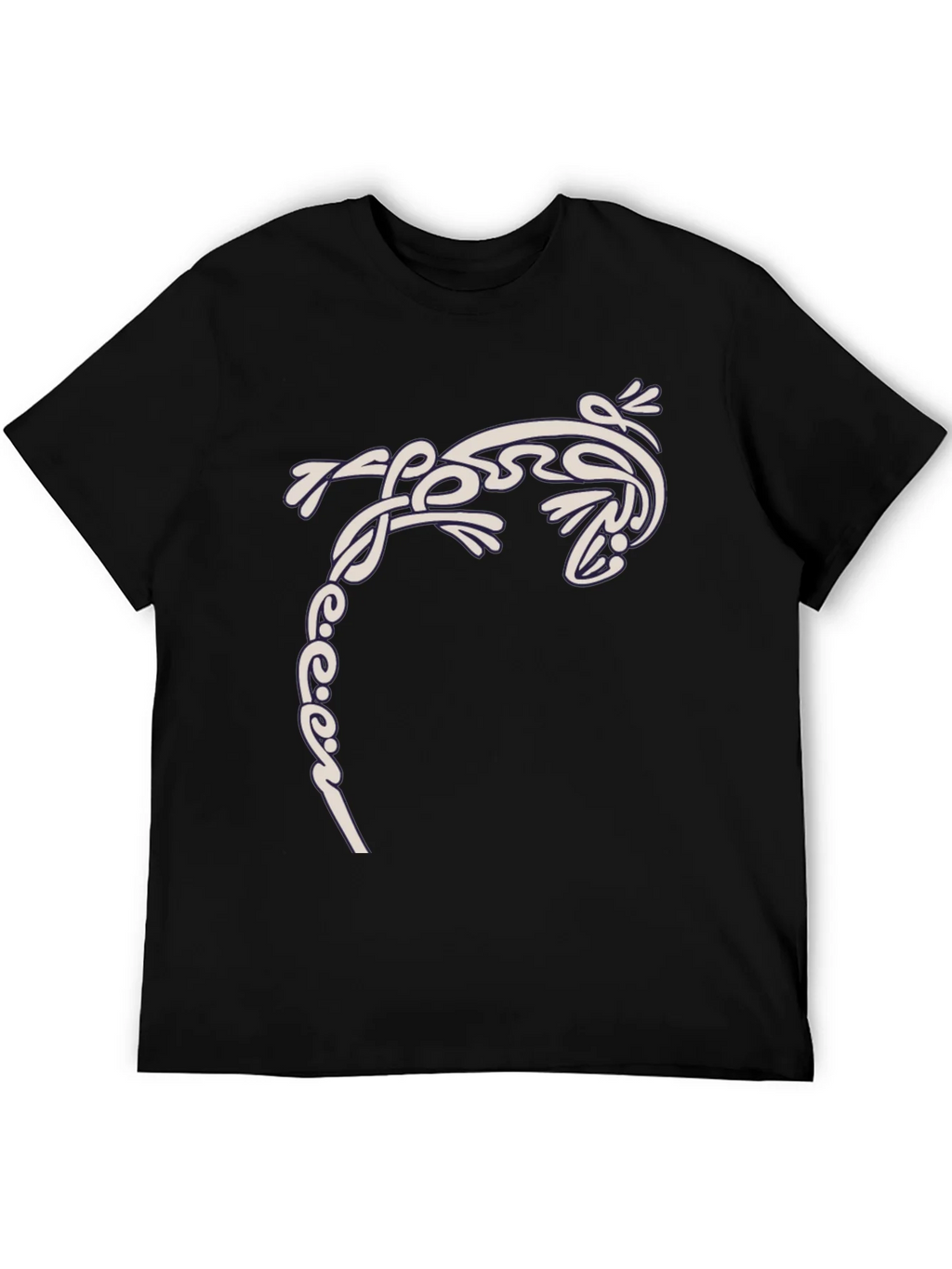 Tribal Gecko T-Shirt - Stylish Black Tee product image 8