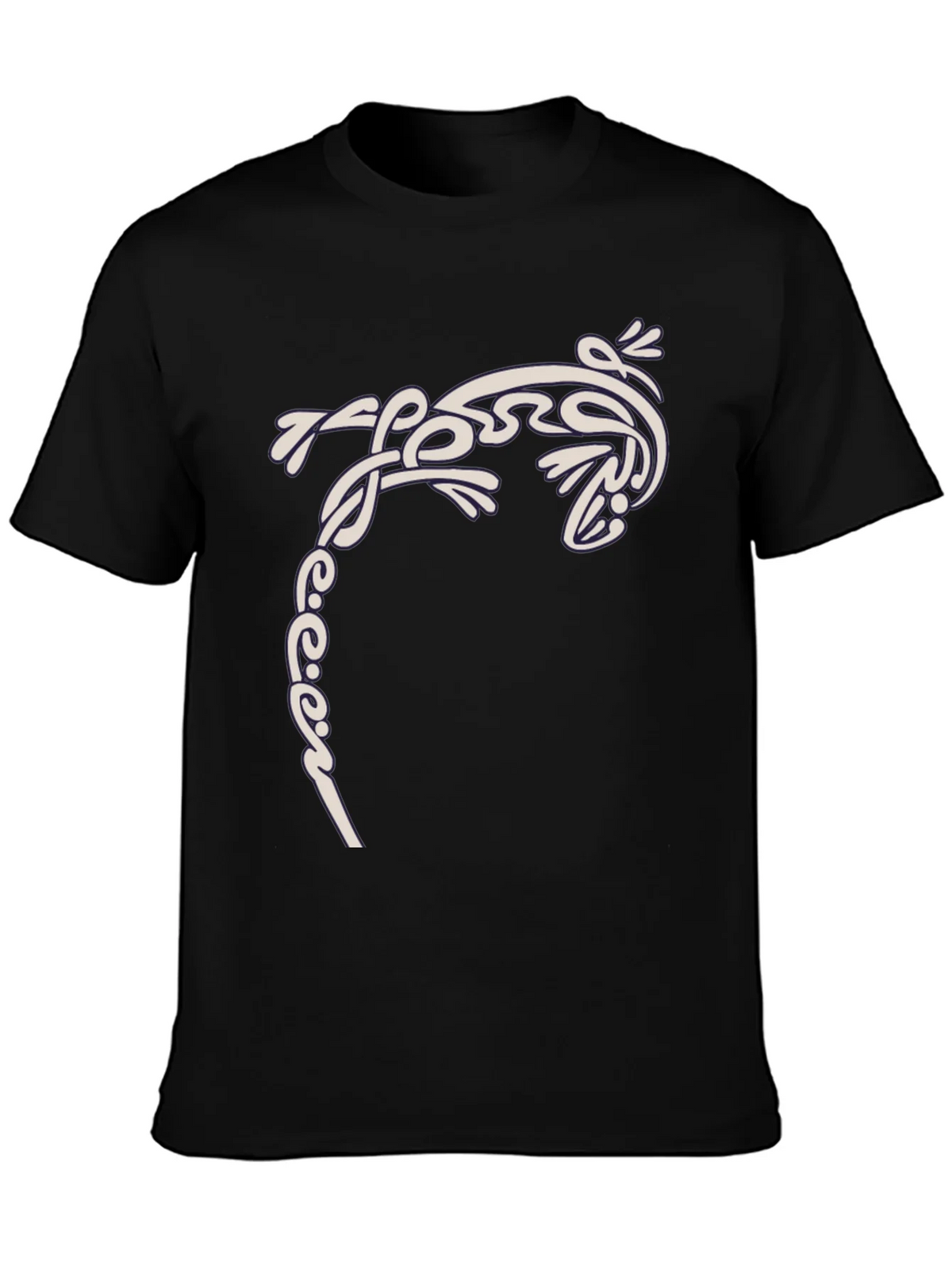 Tribal Gecko T-Shirt - Stylish Black Tee product image 6