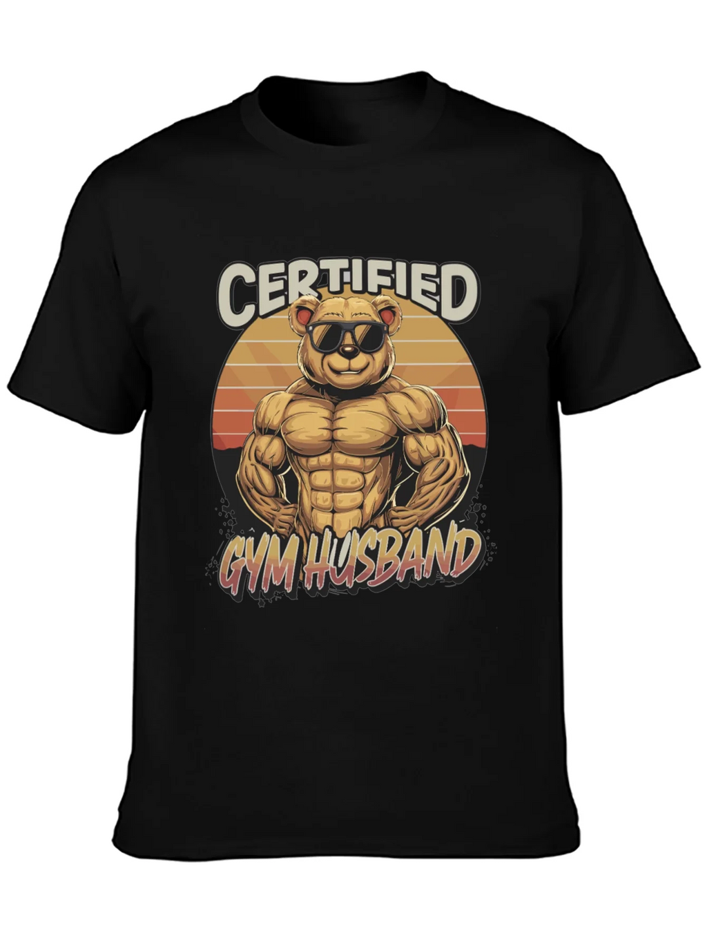 Certified Gym Husband Graphic T-Shirt product image 6