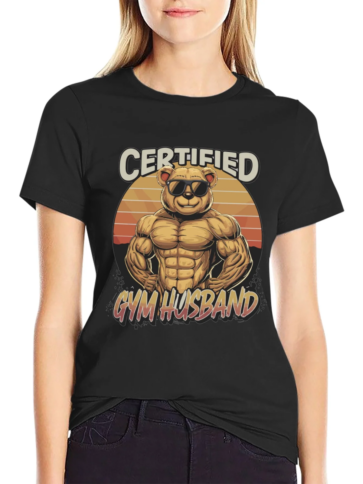 Certified Gym Husband Graphic T-Shirt product image 5