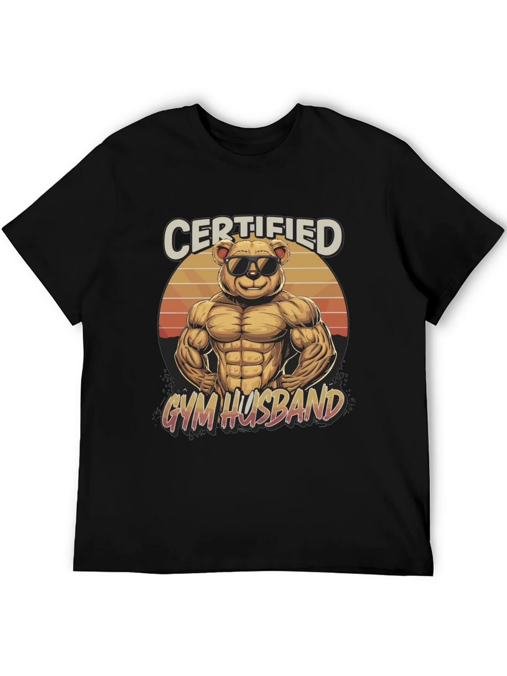 Certified Gym Husband Graphic T-Shirt product image 8