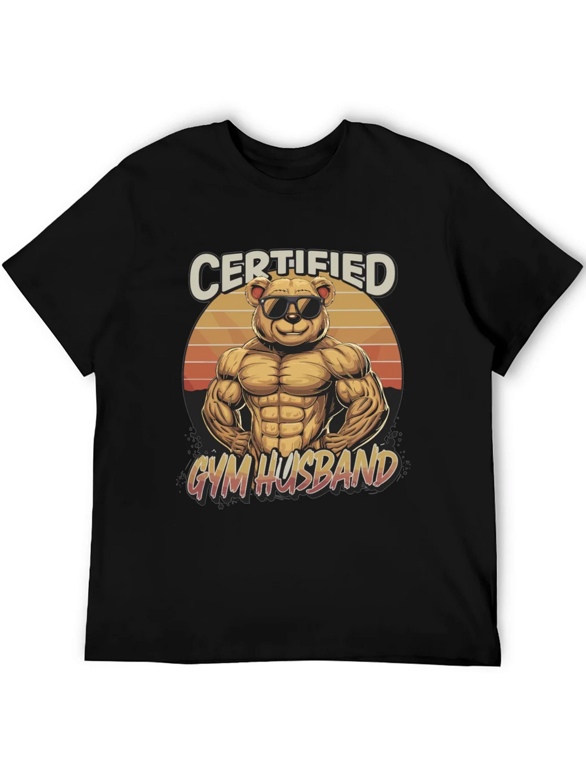 Certified Gym Husband Graphic T-Shirt product image 8