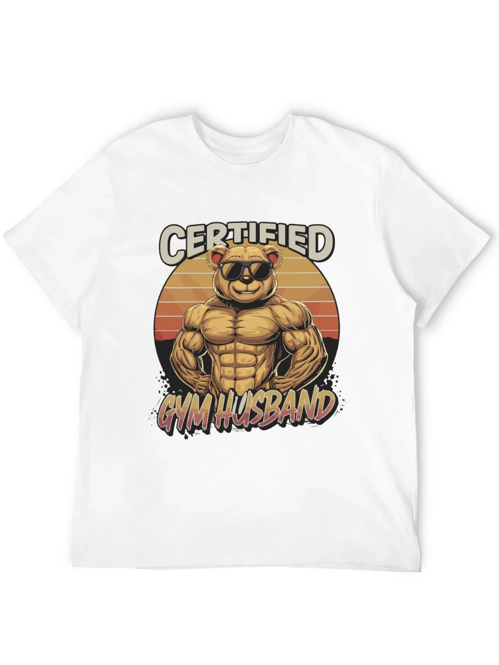 Certified Gym Husband Graphic T-Shirt product image 3