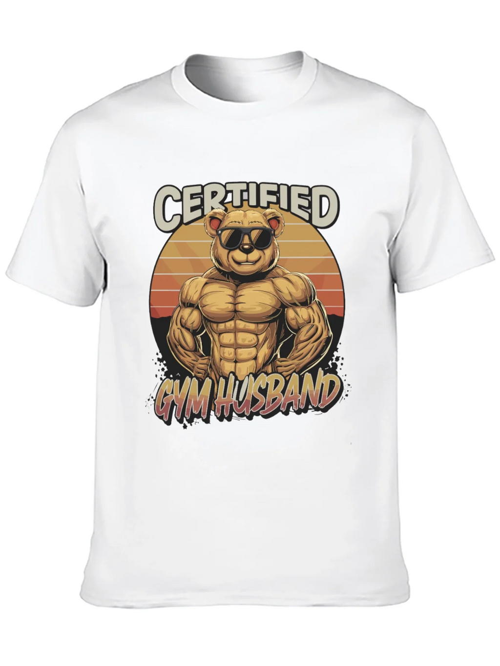 Certified Gym Husband Graphic T-Shirt product image 12