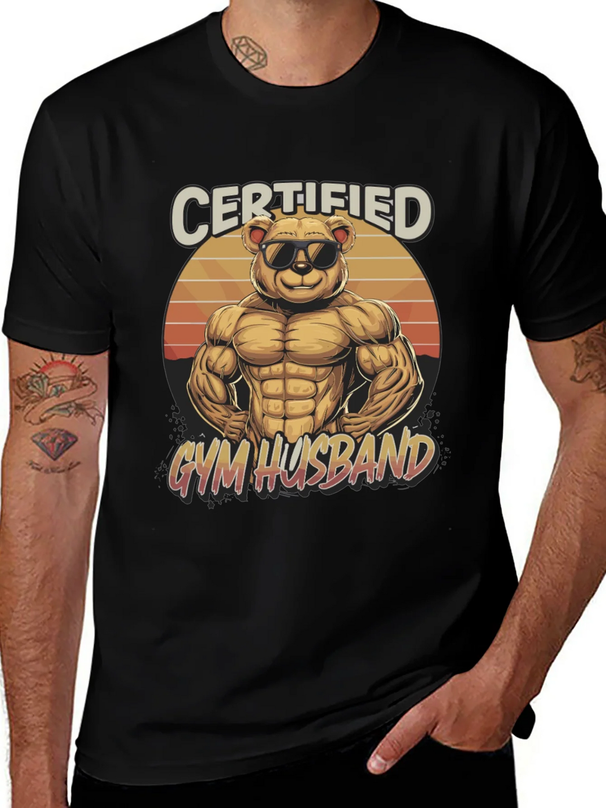Certified Gym Husband Graphic T-Shirt product image 1