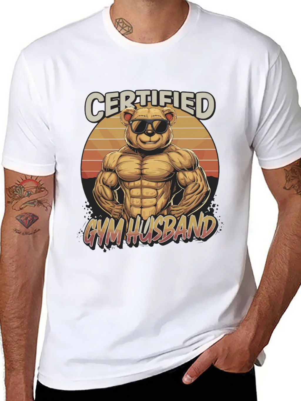 Certified Gym Husband Graphic T-Shirt product image 10