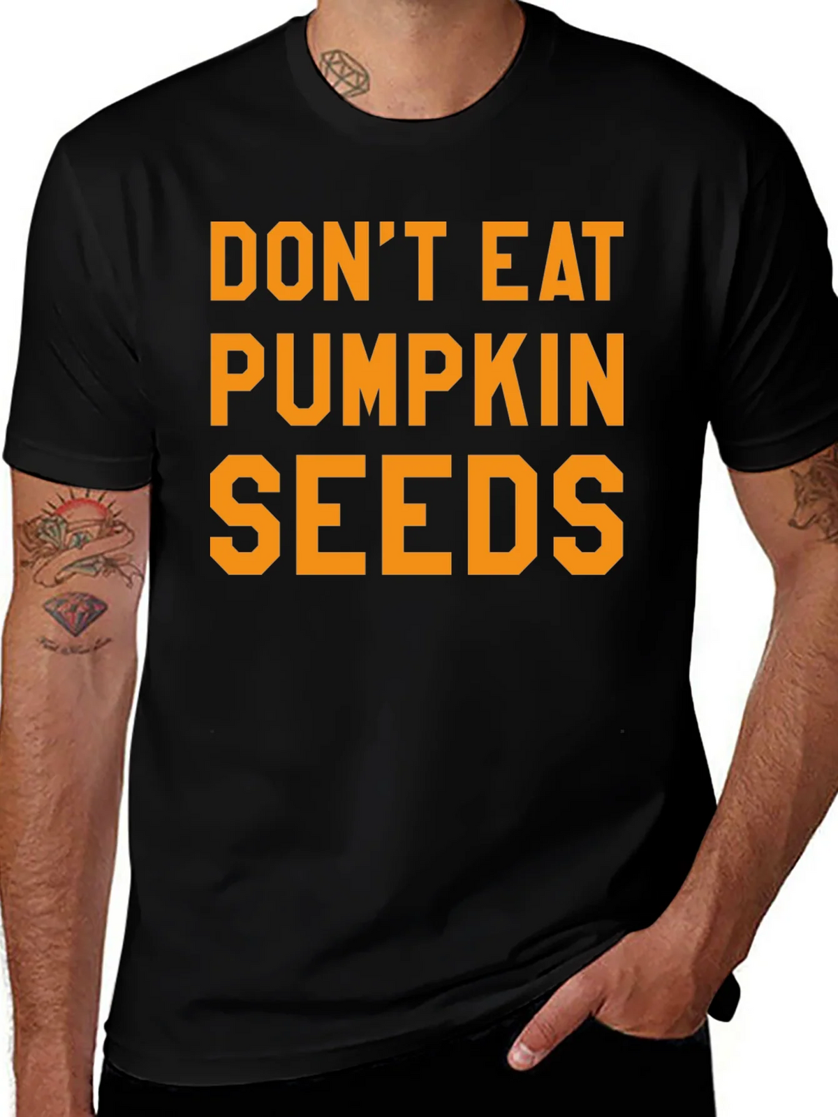 Dont Eat Pumpkin Seeds Graphic Tee product image 1
